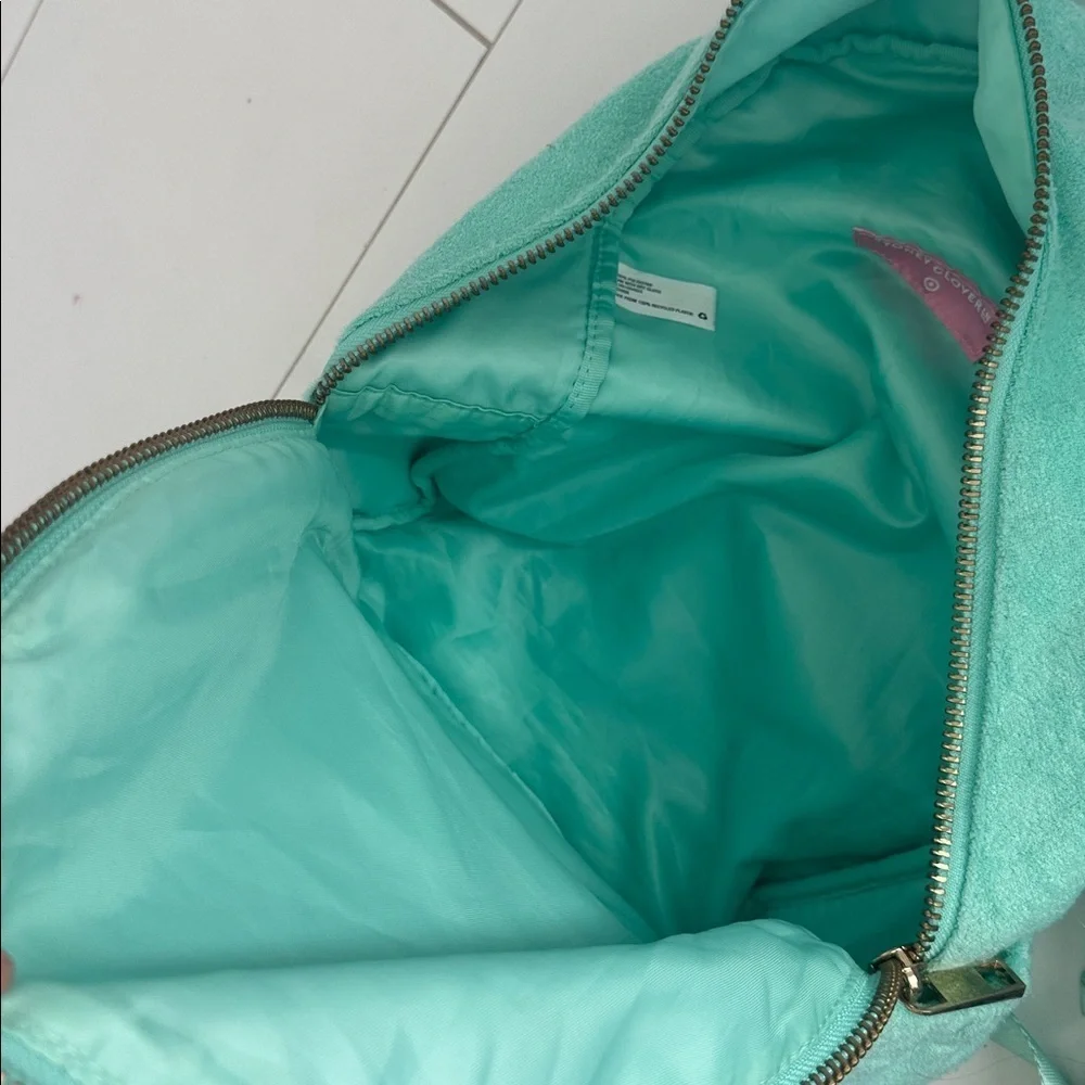 Stoney Clover Lane x Target Teal Terrycloth Backpack